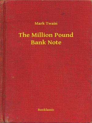 cover image of The Million Pound Bank Note